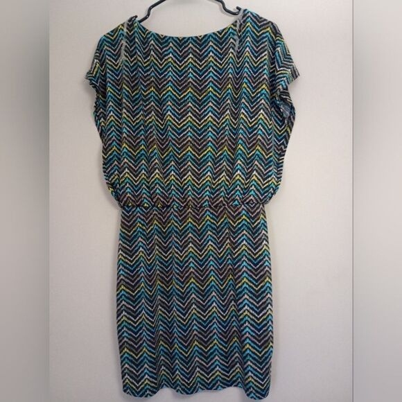 L8ter Sleeveless Dress Cinched Waist Size Large - Picture 2 of 6